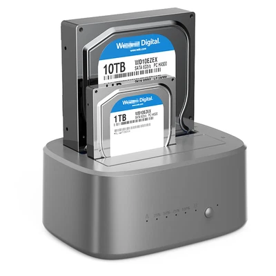 £26.89 • Buy USB3.0 To SATA Dual-Bay External Hard Drive Docking Station For 2.5/3.5  SSD HDD
