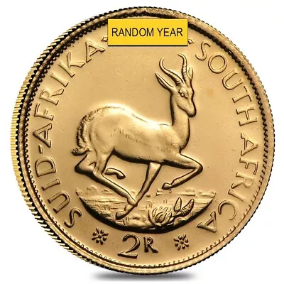 South Africa 2 Rand Gold Coin AU (Random Year) • $578.29