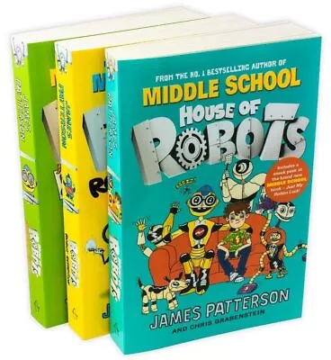 House Of Robots Series 3 Books Set By James Patterson - Ages 9-14 - Paperback • £9.39