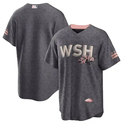 $35 • Buy Baseball Team Washington Nationals Gray City Connect Baseball Jersey