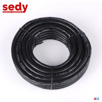 Trailer Cable 7M X 7 Core Wire Cable Automotive Boat Caravan Truck Coil V90 PVC • $24.69