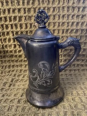 Middletown Plate Co #452 Individual Coffee Pot Silverplate 6 1/2  Tall Antique • $14