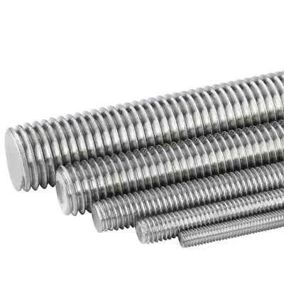 £2.15 • Buy M2-M20 304 Stainless Steel Metric Fully Threaded Rod Bar Studding 150-500mm Long