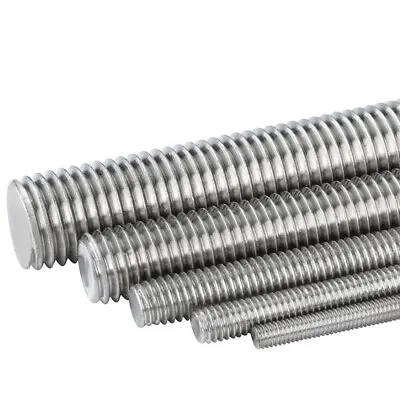 M2-M20 304 Stainless Steel Metric Fully Threaded Rod Bar Studding 150-500mm Long • £2.22