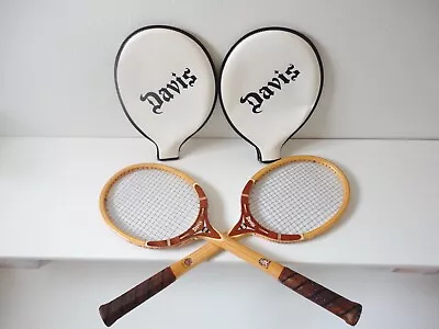 Lot Of 2 Vintage DAVIS TAD 'HI-POINT' VICTOR Tennis Rackets-excellent-see Photos • $85