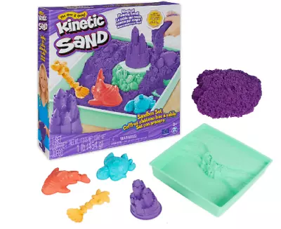 Playful Kinetic Beach Sand Sandbox Tray Storage Sensory Toys Magical Flowing Toy • $23.82
