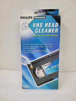 Philips Magnavox - VHS VCR Head Cleaner - Non Abrasive Wet System With Fluid • $11.99