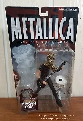 McFarlane Toys Metallica Harvesters Of Sorrow  Jason Newsted Action Figure 2001 • $54.99