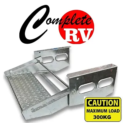 Single Pull Out GALVANISED Steel Step Caravan Camper Trailer Accessories Jayco • $92.40