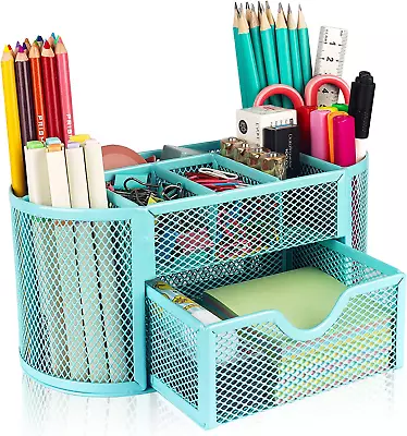 HOPECK Desk Organizer Office Accessories Multi-Functional Mesh Desk Organizer W • $16.43