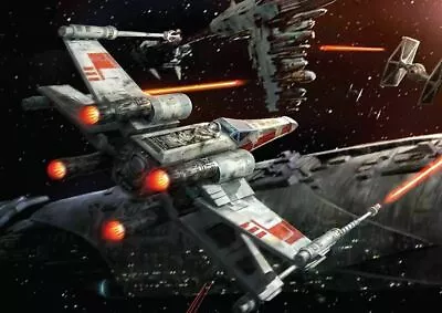 $24.99 • Buy STAR WARS X WING SPACE BATTLE Wall Print Poster 20x30