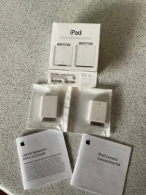 Genuine Apple IPad Camera Connection Adapter Kit - 30 Pin To USB And SD Card • £9.99
