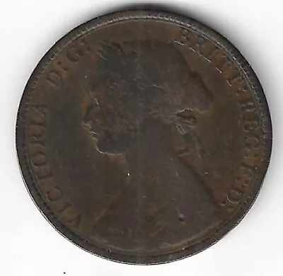 Queen Victoria Bun Head Half Penny 1/2d 1874 Victorian British Coin • $67.14