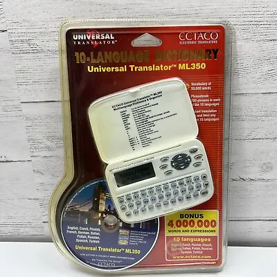 New Ectaco ML350 Handheld Electronic Universal Translator 10 Language Dictionary • $24.99