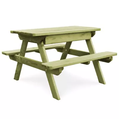 Wooden Picnic Table Pub Bench Chair Seat Garden Outdoor Patio Alduts & Kids  UK • £85.99