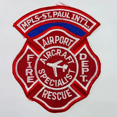 Minneapolis St Paul Airport Fire Rescue Aircraft Specialist Minnesota Patch C6 • $18.99