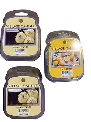 Village Candle Wax Melts 2.2oz Each Lot Of 3 • $21