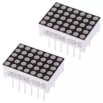 £4.89 • Buy 2 X Red 5 X 7 Dot Matrix LED Display 17.8x12.7mm