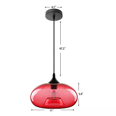 $29.88 • Buy Modern Colored Glass Ceiling Light Chandelier Loft Lighting Fixture Pendant Lamp