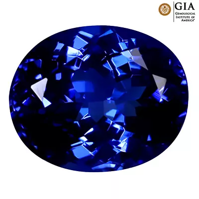 GIA CERTIFIED 3.87 Ct AAAA OVAL (11 X 9 MM) NATURAL D'BLOCK TANZANITE • $1630.99