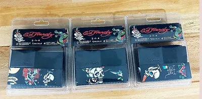 Ed Hardy Tattoo You 2-1-4 Dual Reversible Web Belt 2 Pack Up To Sz 44 New W/Tag  • $21.07