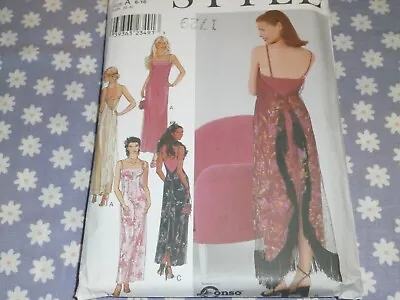 Style 1057 Misses  Lined Evening Dress Gown Pattern-uncut-sizes-6-16 • $9.99