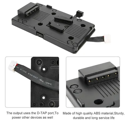 $31.41 • Buy V-mount Battery Plate V-lock Battery Plate -TAP Power Supply System For BMD URSA