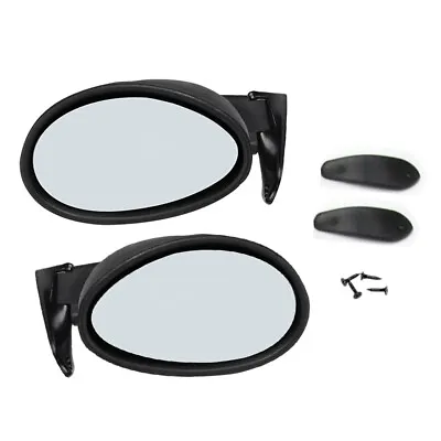 $52.46 • Buy Pair Universal Classic Car Door Side View Mirror Wing Mirror Vintage Style White