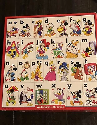 Vintage Disney Alphabet Puzzle - Waddingtons • $16.04