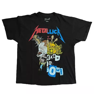 Metallica Damage Inc Rare Tour-Only Concert T Shirt Split Pushead Graphic Size L • $56