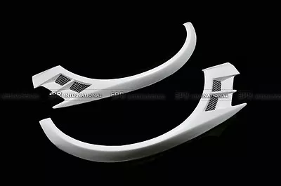 For Mitsubishi EVO 8 9 Front Fender Flares Arch Wide Body Kit FRP Unpainted Trim • $367.92