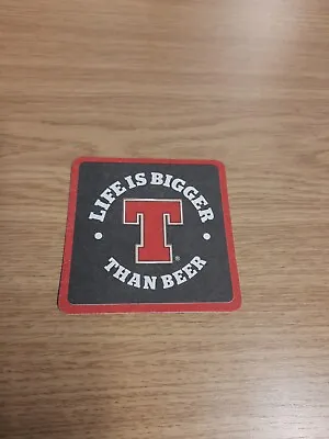 £1.25 • Buy Tennents Lager - Life Is Bigger Than Beer - Beermat/Coaster - New