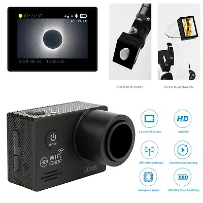 HD 20MP WiFi Electronic Eyepiece For Astronomical Telescope W/ 2  Micro ScreenkH • $75.99