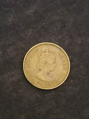 1963 Hong Kong 10 Cents From Queen Elizabeth II  • £0.99