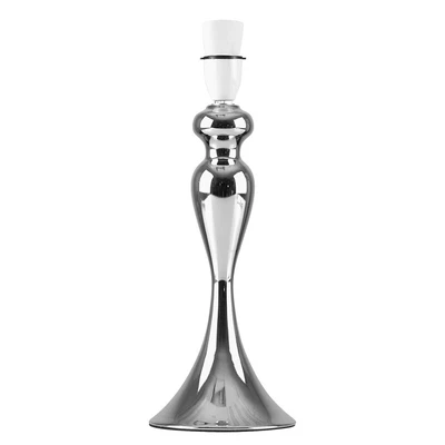 £12.99 • Buy Chrome Bedside Table Lamp Base Traditional Spindle Bedroom Living Room Light