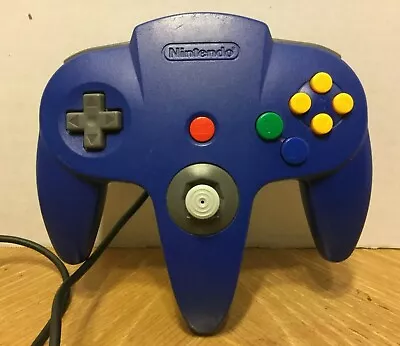 Nintendo 64 N64 Blue Authentic Official Game Original Joystick Controller  • $24.99