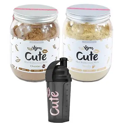 Cute Woman Vegan Meal Replacement Shake 2 X 500g Diet Protein Shake+Cute Shaker • £24.99