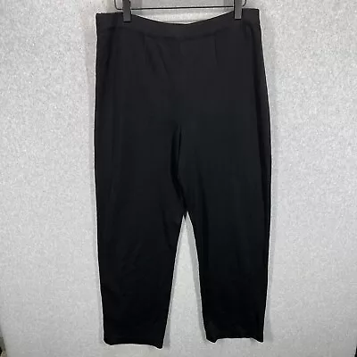 Exclusively MISOOK Women's Black Acrylic Stretch Pull On Dress Pants Size L • $31.44