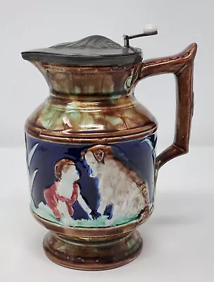 Antique Victorian Majolica Pitcher Circ. 1800's • $88