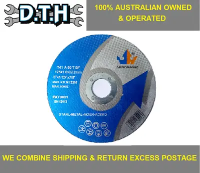 $17.40 • Buy 10 Piece 125mm (5 ) X 1mm Cutting Disk Wheels 22.2mm Bore