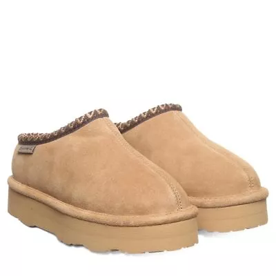 Bearpaw Martis Women's Indoor/outdoor Slippers - 3 Solid IcedCoffee - 9 Medium • $59.95