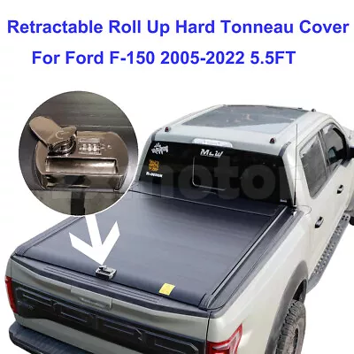 Digital Retractable Roll Up Tonneau Cover For Ford F-150 2015-2023 5.5FT 66' Bed • $629.10