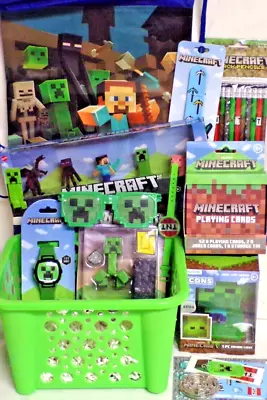 New Minecraft Easter Toy Gift Basket Figure Play Set Birthday Toys Watch Set • $58.99