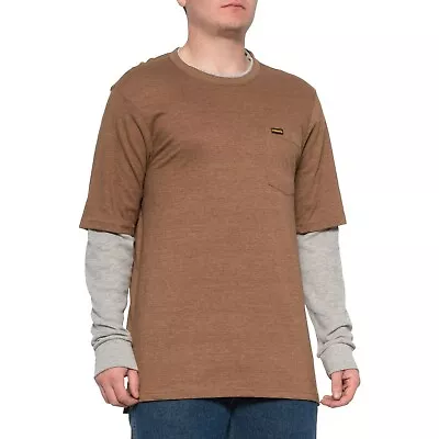 Stanley Men's Double Collar Crew Thermal Long Sleeve T Shirt - Small • $23.39