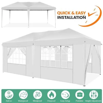 Canopy 10'x20' Pop Up Tent Commercial Vendor Gazebo Instant Shelter Camping Tent • $205.99