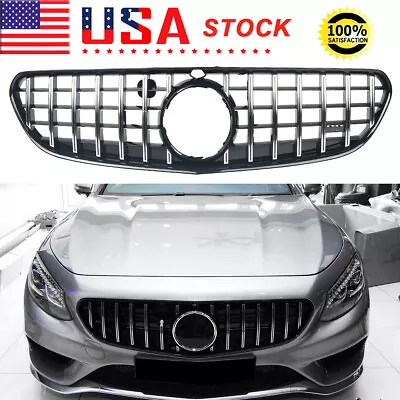 For Mercedes C217 W217 S Coupe Class 2015-2017 Chrome AMG S63s Style GT Grille • $178.59