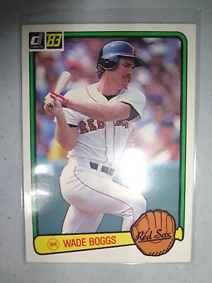 1983 Donruss 586 Wade Boggs Rookie Rc Card Hof Red Sox Rays Yankees Baseball Mlb • $14