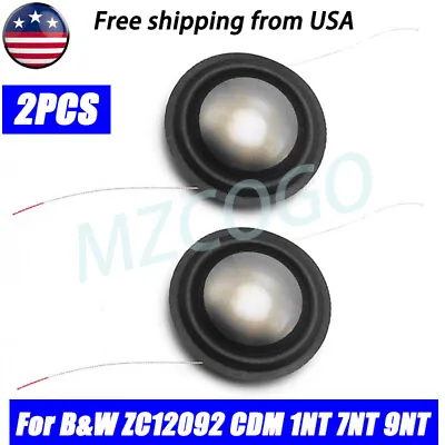 2 AFT 26mm Titanium Dome Tweeter Diaphragm For B&W ZC12092 CDM 1NT 7NT 9NT 8Ohms • $40.45