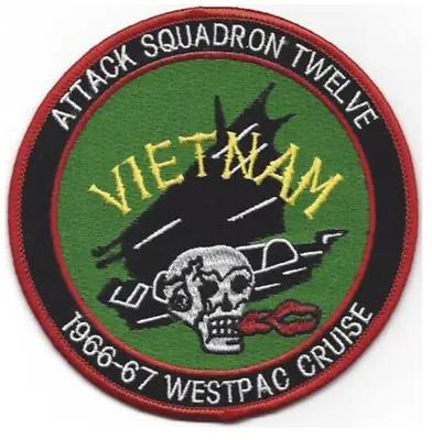 $28.99 • Buy 4.25  Navy Va-12 Aviation Attack Squadron Vietnam 1966-67 Embroidered Patch