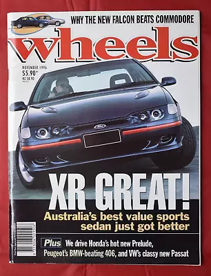 Wheels No 1996 Ford Fairmont Ghia & XR6 Holden Calais Honda Prelude VTiR Ferrari • $14